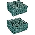 ADEPTNA Interlocking Easy Click Plastic Garden Deck Tiles Nonslip Path Floor Lawn Paving Patio – Durable non-slip Design (20 PACK GREEN)