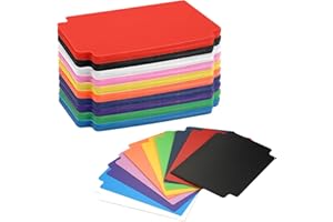 TESSTSY 100 Piezas Card Divider de Plástico 93x69 mm, 10 Colores Separadores de Tarjetas, Separadores de Clasificación de Tarjetas con Pestañas, para Juegos Deportes Cajas de Almacenamiento Carpetas
