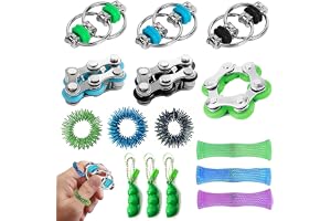 Fidget Toys Set 15 stycken, antistress-leksaker för barn och vuxna | Olika stressreducerande leksaker, minska stress, för kontor, skola, resor