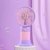 Coverzone El Tipi Mini Fan, 250mAh Batarya, USB Şarj Edilebilir, Doğal R&uuml;zgar &Ouml;zelliği, Taşınabilir ve Kompakt Tasarım, Seyah