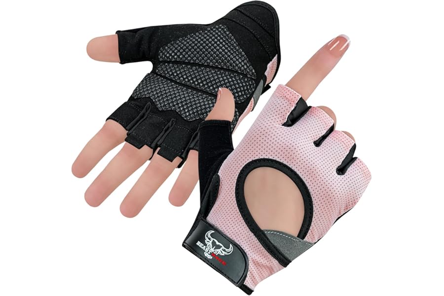 BEAST RAGE Weight Lifting Gloves for men and women, Gym Gloves for Crossfit.Breathable,Non-Slip Silicon padded palm Protection workout gloves for weightlifting, Cycling,Strength training