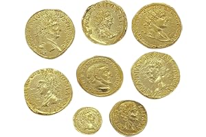 Forntida romerska mynt guldpläterade - 8 delar SET-Artisanal reproduktion