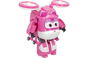COLORBABY Super Wings, Dizzy Super Charge, Avión Transformable Juguete, Juguetes para niños 3 años, Robot transformable (75875)