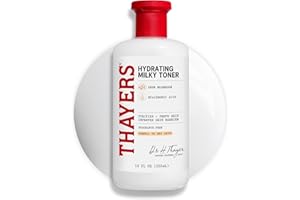 THAYERS Milky ansiktsvatten, hudvård med snösvamp och hyaluronsyra, naturligt milt ansiktsvatten, för torr och känslig hud, 355 ml