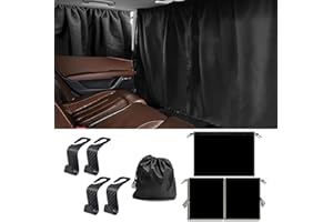 DAWRIS Car Privacy Curtains - 2 Pcs Window Covers for Sleeping, Camping & Van Use - Blackout Blinds & Sunshades