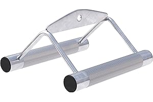 ‎GORILLA SPORTS GORILLA SPORTS® Kabelzuggriff - Einzeln oder Set (Rudergriff, Latzugstange und Latzug-Stange Hufgriff), mit Drehgelenk, Gerändelte Griffe, aus Chrom - Griffe für Seilzüge, Trainingsgriff