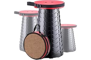 Yexati Upgraded Klapphocker Faltbar Mit Tragfähigkeit 180KG, Faltbare Camping Hocker Mit Weichem Kissen, Portable Stool Ideal Für Indoor-und Outdoor-Aktivität Ausgestattet