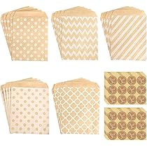 Christmas Kraft Paper Sweet Bags: 25 Festive Stickers & Bags - UK - View #10