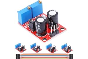 DAOKAI 5 piezas NE555 Ciclo de trabajo de frecuencia de pulso Módulo ajustable Generador de señal de onda cuadrada rectangular Módulo de placa de controlador de motor paso a paso