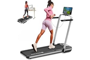 ‎MOBVOI Mobvoi Home Laufband SE, Intelligente KI 3-in-1-Klapplaufband, elektrisches Laufband, 2,5 PS, kompakt tragbar unter dem Schreibtisch, 12 km/h, Fernbedienung, platzsparend, TicSports APP, 120 kg