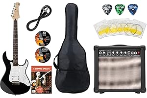 YAMAHASHARKDAD Yamaha Pacifica 012 Black Guitare électrique Kit de démarrage