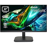 Acer EK271Hbif Monitor PC 27", Display VA Full HD, 100 Hz, 1ms (VRB), 16:9, FreeSync, VGA, HDMI 1.4, Lum 250 cd/m2, Schermo P