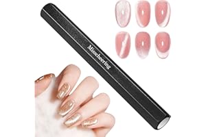 Ptwola Długopisy do paznokci, bardzo długie, z podwójną głowicą, żelowe, 3D, żelowa różdżka, sześciokątne, duże, potężne narzędzie do zdobienia paznokci, do samodzielnego wykonania manicure, akcesoria