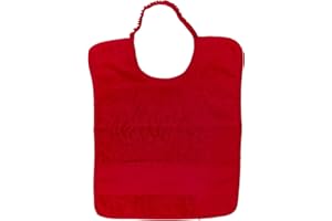 woolove Bavoir avec élastique pour crèche et l'école Maternelle en éponge de Coton avec nom personalizzato-Misura 26 x 32