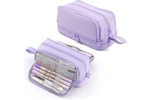 liupmeg Federmäppchen,4 Fächer Pencil Cases,Mäppchen Mädchen Teenager,Große Kapazität,Langlebig Federtaschen, Reißverschluss,Tasche Perfekt
