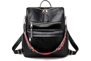 FANDARE Zaino Donna 3 in 1 Zaini Zaino Casual Borsa Zainetto Donna a Tracolla PU Pelle Borsa da Scuola Zaini da Donna Zaino Ragazza per Studenti Viaggio Camping Borsa a Spalla