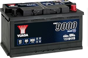 Yuasa YBX9115 12V 80Ah 800CCA AGM Start Stop Plus Car Battery