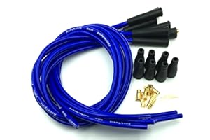 Accuspark Blue Silicon 8mm HT lead Custom leads for 4 cyl cars