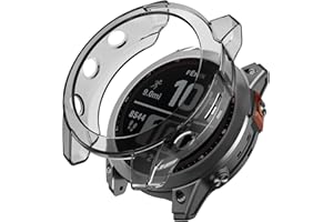 ISABAKE Cover per Garmin Fenix 7X 51mm, Custodia Protettiva in TPU per smartwatch,Custodia Antiurto, Antigraffio, Traspirante Leggera Cover per Garmin Fenix 7X/Fenix 7X Solar/Fenix 7X Sapphire Solar