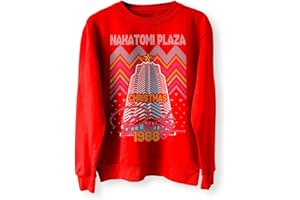 BLACKMACAW Nakatomi Plaza Party 1988 Pull de Noël moche pull de Noël drôle années 80 Die Movie Bruce, couleurs rétro