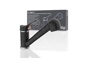 EISL GRANIT NI183SMCR Rubinetto lavello cucina, miscelatore cucina girevole a 360°, ideale per il doppio utilizzo con una sola mano, rubinetto cucina, granito