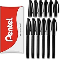 Pentel Sign Pen S520 8er Set - Farbige Fineliner Mit 2mm Spitze