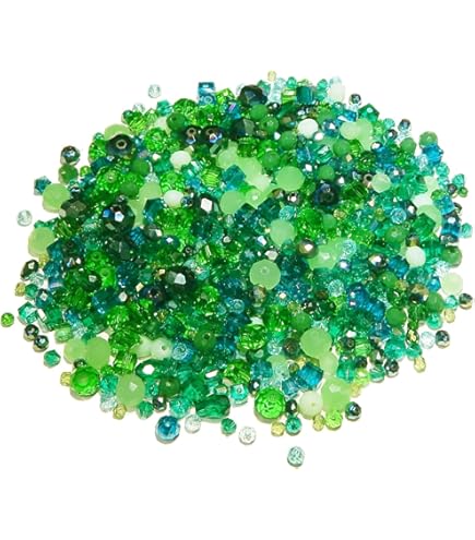 Lot De 50 Perles En Verre Peint Premier Prix Mix-6mm