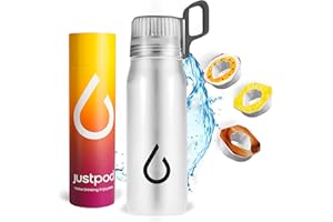 justpod® | Air Borraccia Up To 650ml | +3 POD INCLUSE | Idea Regalo | TOP GUSTI | Senza BPA | Starter Up Set borracce | Frutta