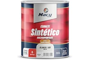 Macy Esmalte Sintético Interiores y Exteriores. Acabado Brillo. 750 Mililitros. Color Ocre