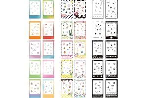 Hsupez 30 Pegatinas de Película para Mini Marcos de Fotos, 3 Pulgadas, Compatible con Instax Mini 12/11/9/8/7S/70/40/50S/90 EVO