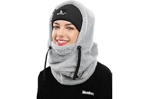 Shy Velvet Cagoule Polaire Coupe-Vent Respirant Balaclava Hiver Thermique Masque pour Ski Vélo Moto Running Snowboard Chaude Cache Cou pour Homme Femme sous/sur Casque