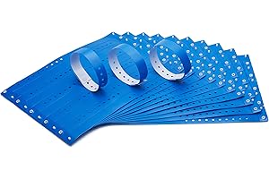 IBOO 100 Stück Armbänder aus Kunststoff/Vinyl – für Veranstaltungen/Festivals – wasserdicht – 25 x 1,9 cm