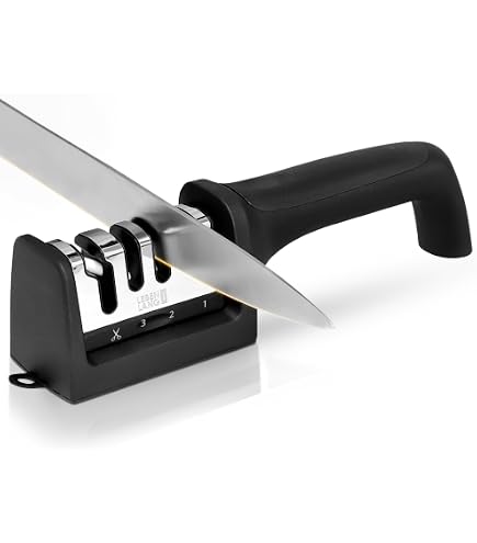 IKEA Aspect Messerschärfer – Schwarz, 15,9 X 5,7 X 5,7 Cm, Für Alle Messertypen
