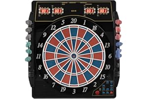 Karella Automat do darta CB-50, elektroniczna tarcza do darta z 27 grami i 159 wariantami gry, dokładne wymiary turniejowe w wersji 2-otworowej, profesjonalne urządzenie