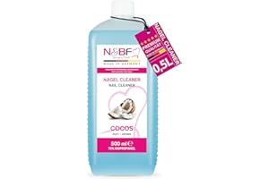 NAILS FACTORY | Nagel Cleaner mit Duft | 500ml | für Gelnägel | Nagelreiniger | Nail-Cleaner | 70% Isopropanol-Alkohol kosmetisch rein in Studioqualität zum Entfetten und Reinigen (Kokusnuss)
