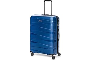 REDOLZ Hartschalen Check-in Koffer | Mittelgroßer Trolley 45 x 27 x 67 cm aus leichtem Polypropylen Material | 4-Doppelrollen & TSA (Essentials 10)