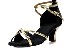 TRIWORIAE-Chaussures de Danse Latine Talons Hauts Sandales pour Femme