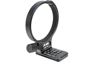 Hersmay 86 mm Metall-Stativ-Kragen-Halterungsring für Samyang 35–150 mm F2-2,8 Objektiv, Unterseite mit 1/4 Zoll & 3/8 Zoll Gewinde Schraubbefestigung Schwalbenschwanzrille Schnellwechselplatte für