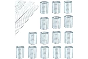 WDragon 2400pcs Real Glass Silver Mirrors Mosaic Tiles Sticker for Craft Square Glass Tiles Self Adhesive,5mm by 5mm (Silver, 7200PCS)