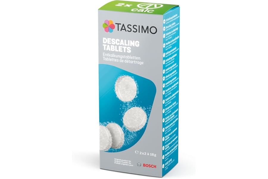 Tassimo Descaling Tablets with 4 Tablets for 2 Descaling Processes