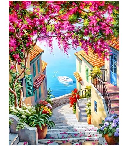 Kit Pittura Diamante 5D Castello - 30x40 Cm Con Diamanti Extra