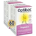 Optibac Probiotics Pregnancy - 12 Billion CFU & FOS Fibres, Vegan Probiotic Supplement for Pregnant & Breastfeeding Women, 60 Capsules