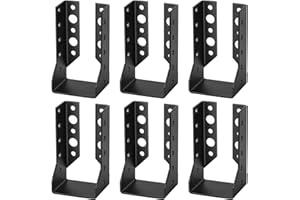 TSSS 6 PCS 50 x 97 mm Joist Hangers, Timber to Timber 50mm, Fit 50mm x 100mm Timber, Concealed Flange Joist Hanger