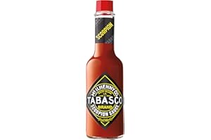 TABASCO Scorpion Sauce - Sauce TRÈS épicée, bouteille en verre de 148 ml - Échelle Scoville : 23 000-33 000-20 fois plus piquante que la sauce piquante moyenne - Ingrédients 100% naturels.