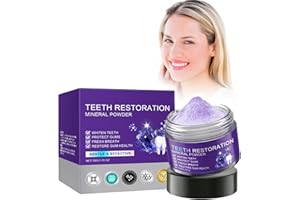 ZYNXEL Dental Repair Mineral Powder, Tooth Restoration Powder, Tooth Powder Against Discolouration, Teeth Whitening Powder, Mineral Tooth Powder, Effective in Strengthening Teeth and Gums, Fresh Breath (50