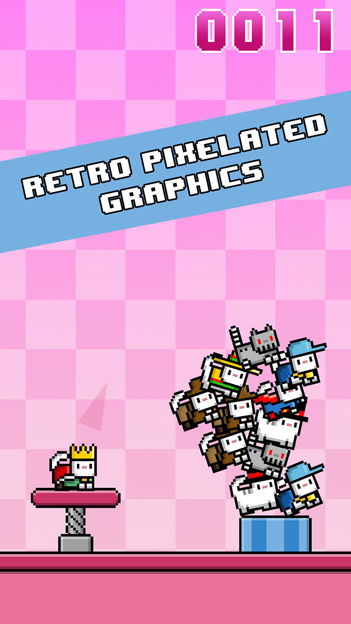 CatAPult Endless stacking of 8bit kittens Amazon.co.uk Apps & Games