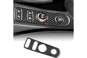 KUNGKIC Para Seat Leon Altea 2005-2012 Para Toledo 2005-2009 Fibra de Carbono Auto Transmisión de Coche Encendedor de cigarrillos Pegatinas Decorativas Accesorios de Interior Accesorios de Regalo