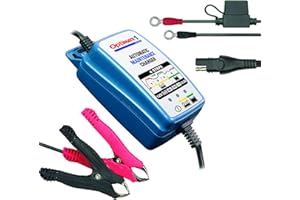 TecMate OptiMate 1 DUO, TM402-D, Chargeur-Mainteneur batterie lithium 12.8V LifePO4 OU 12V au plomb-acide STD AGM GEL