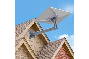 Umelee Soporte Starlink Gen 3, Adaptador de Tubo y Soporte Starlink Gen 3, Kit de Montaje Starlink V3, Montaje de Pared Largo Starlink V3, para Montaje de Pared Estándar Starlink V3/V2 Dishy