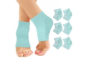 ARMSTRONG AMERICA Moisturizing Socks for Women & Men | Cracked Heel Treatment with Aloe Vera | Moisturizer Foot Callus Remover | Aloe Socks for Cracked Heels & Dry Rough Feet (Green - 3 Pairs, Fits Most)